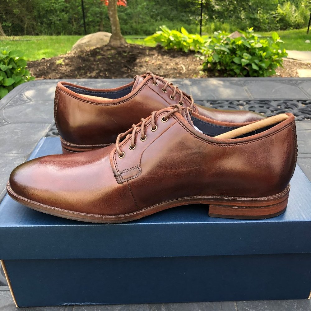 Cole Haan Warner Grand Postman Oxford In Chestnut - Picture 6 of 11